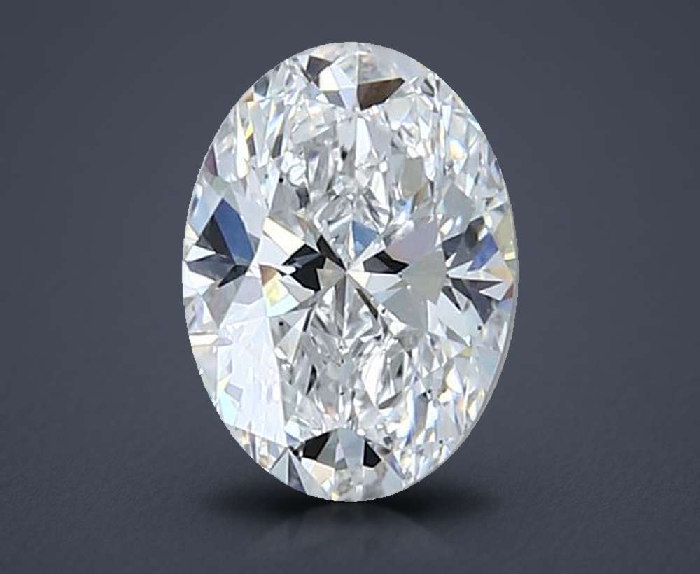 1.04ct D VS1 Rare Carat Ideal Cut Oval Lab Grown Diamond
