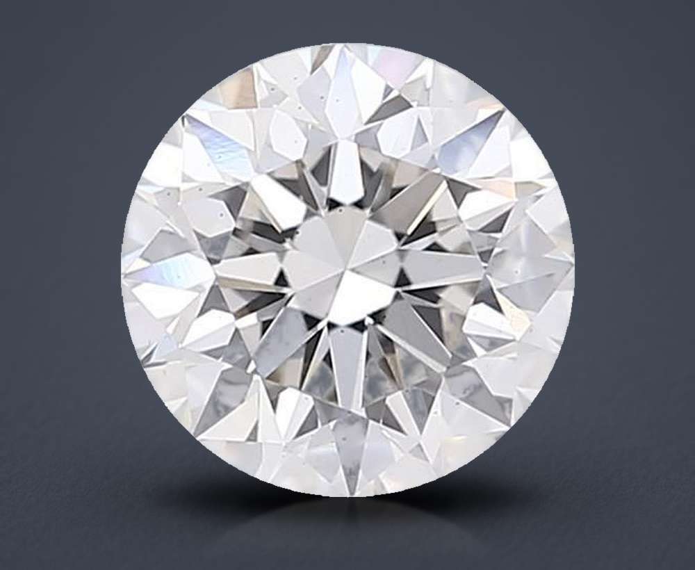 2.08ct H VS2 Excellent Cut Round Lab Grown Diamond