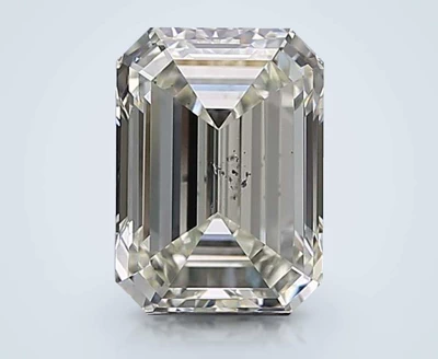2.20ct K SI2 Rare Carat Ideal Cut Emerald Diamond
