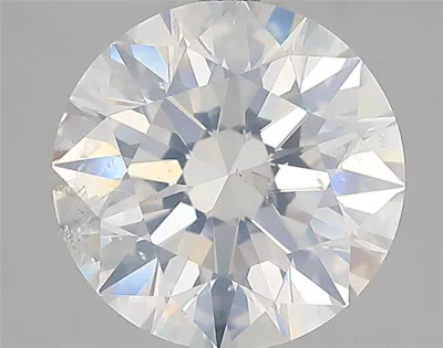 4.02ct I SI2 Rare Carat Ideal Cut Round Diamond