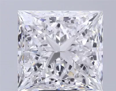 10.09ct D VS2 Rare Carat Ideal Cut Princess Lab Grown Diamond