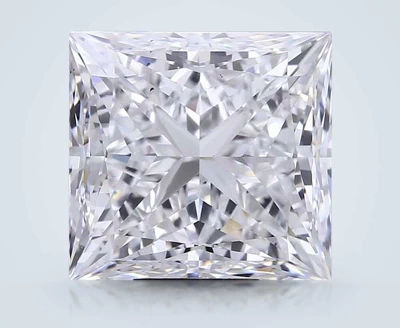 10.09ct D VS2 Rare Carat Ideal Cut Princess Lab Grown Diamond