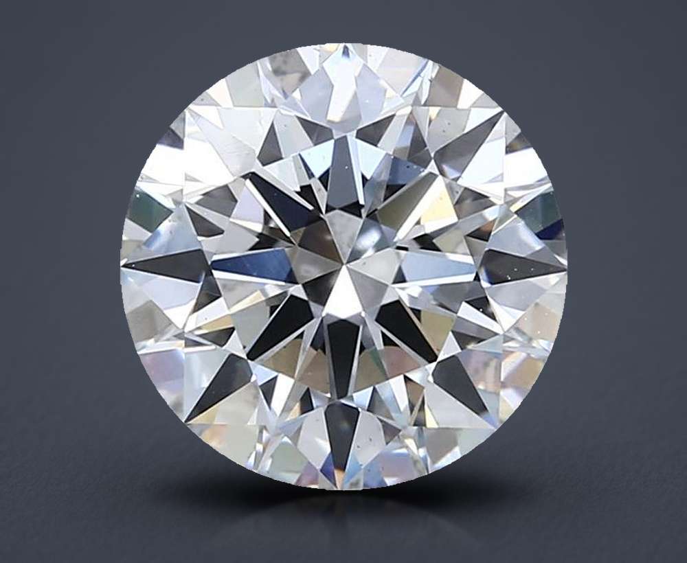 3.01ct E VS2 Rare Carat Ideal Cut Round Lab Grown Diamond