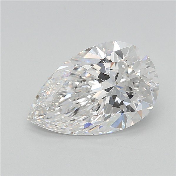 2.03ct F VS1 Rare Carat Ideal Cut Pear Lab Grown Diamond