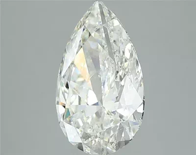 3.06ct K SI2 Rare Carat Ideal Cut Pear Diamond
