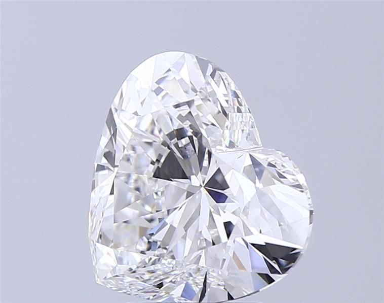 4.53ct F VVS2 Rare Carat Ideal Cut Heart Lab Grown Diamond