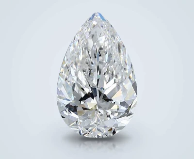 5.00ct G SI1 Rare Carat Ideal Cut Pear Diamond