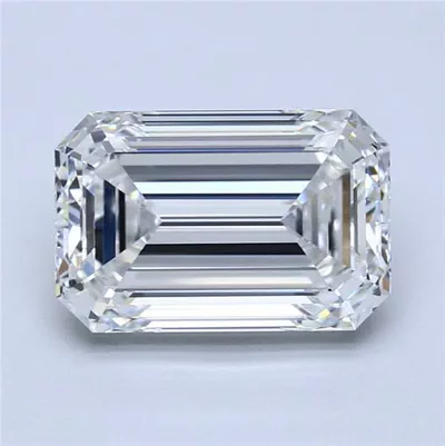 4.02ct F VVS1 Rare Carat Ideal Cut Emerald Diamond