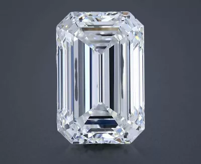 4.02ct F VVS1 Rare Carat Ideal Cut Emerald Diamond
