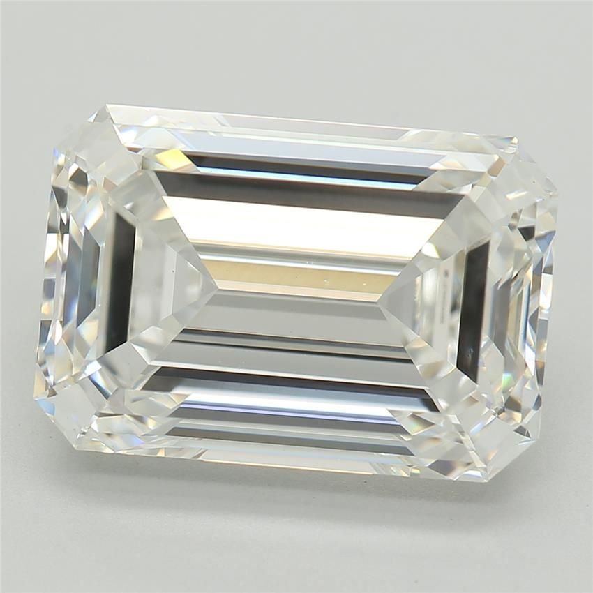 5.20ct E VVS2 Rare Carat Ideal Cut Emerald Lab Grown Diamond