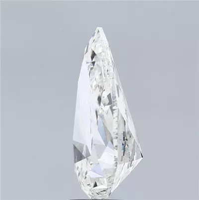5.03ct H SI1 Rare Carat Ideal Cut Pear Diamond