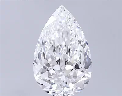 6.03ct F SI1 Rare Carat Ideal Cut Pear Diamond