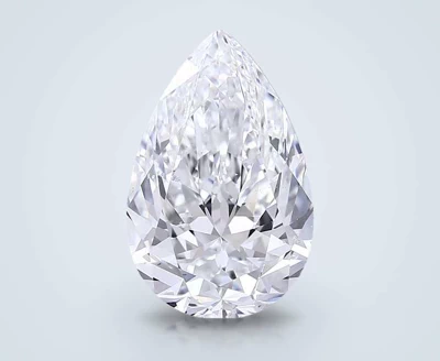 6.03ct F SI1 Rare Carat Ideal Cut Pear Diamond