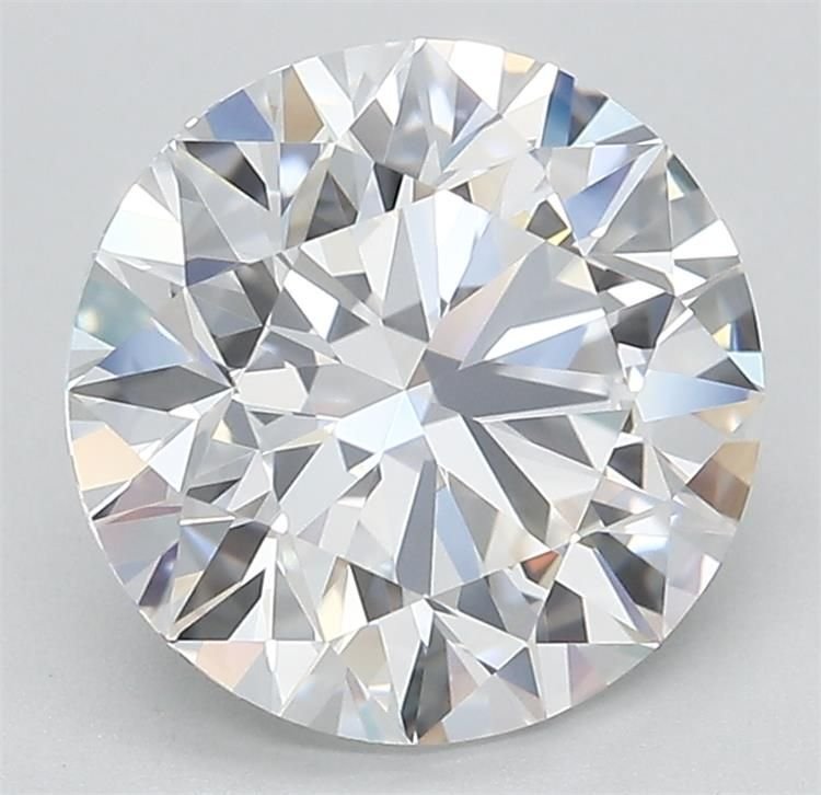 3.31ct D VVS1 Rare Carat Ideal Cut Round Lab Grown Diamond