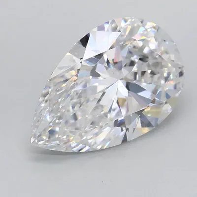 1.59ct D VS1 Rare Carat Ideal Cut Pear Lab Grown Diamond