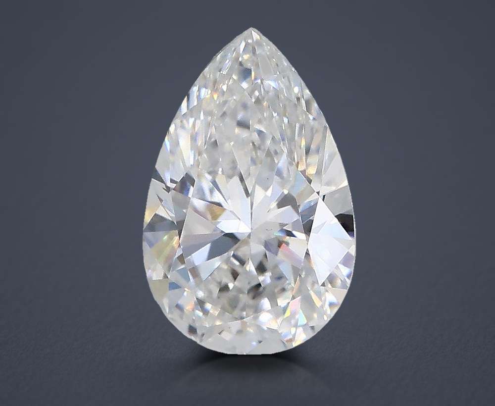 1.59ct D VS1 Rare Carat Ideal Cut Pear Lab Grown Diamond