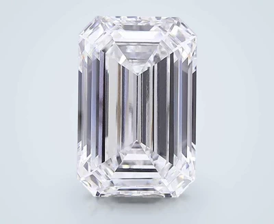 16.43ct F VVS2 Rare Carat Ideal Cut Emerald Lab Grown Diamond