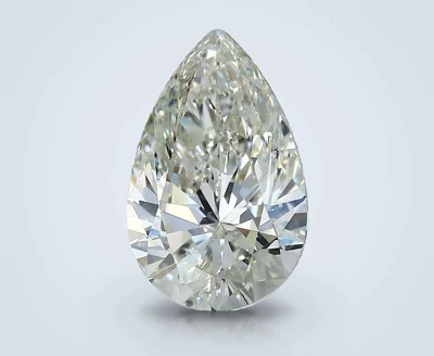 3.02ct K SI1 Rare Carat Ideal Cut Pear Diamond