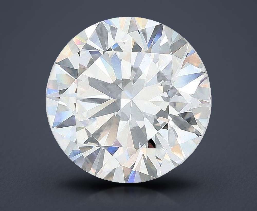 7.90ct F VVS2 Excellent Cut Round Lab Grown Diamond