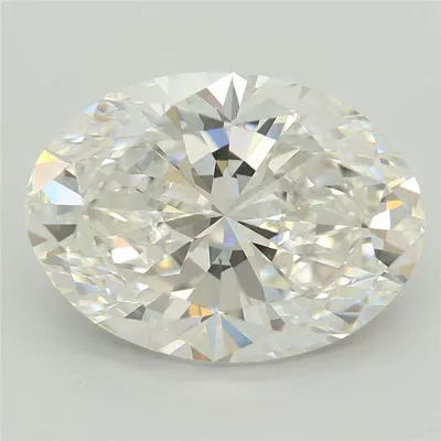 4.07ct F VVS2 Very Good Cut Oval Lab Grown Diamond