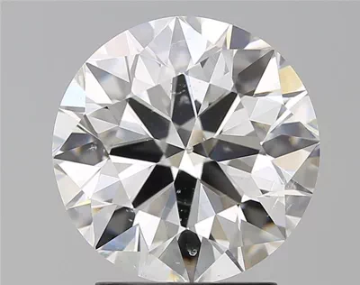 2.64ct H SI1 Rare Carat Ideal Cut Round Diamond