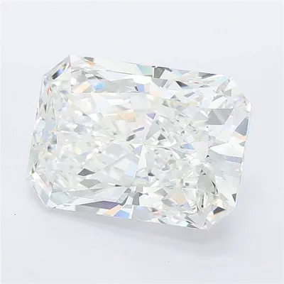 3.59ct E VVS2 Rare Carat Ideal Cut Radiant Lab Grown Diamond