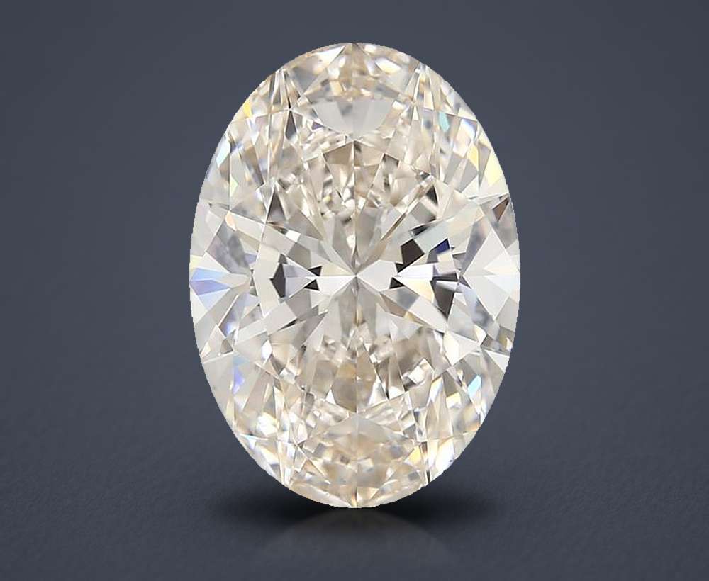 4.07ct K VS1 Rare Carat Ideal Cut Oval Diamond