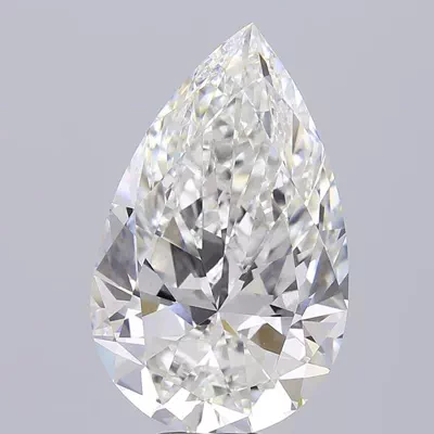 12.42ct F VS1 Rare Carat Ideal Cut Pear Lab Grown Diamond