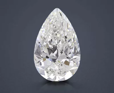 12.42ct F VS1 Rare Carat Ideal Cut Pear Lab Grown Diamond