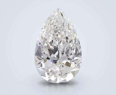 12.42ct F VS1 Rare Carat Ideal Cut Pear Lab Grown Diamond