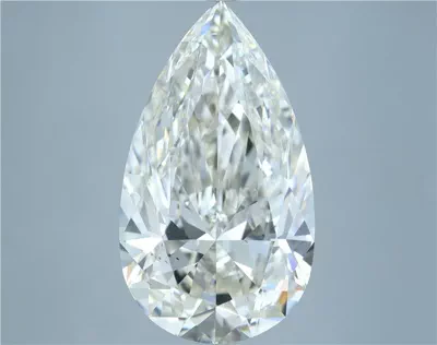 8.09ct J SI1 Rare Carat Ideal Cut Pear Diamond