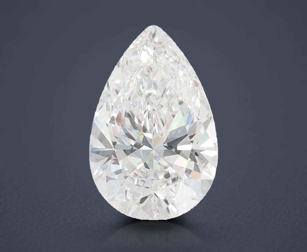 1.29ct D VVS1 Rare Carat Ideal Cut Pear Lab Grown Diamond
