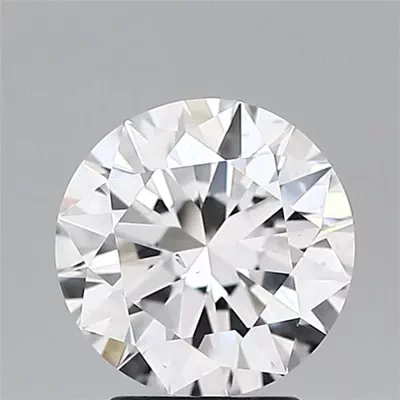 2.50ct D SI1 Rare Carat Ideal Cut Round Diamond