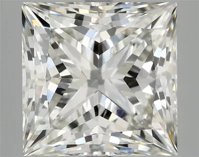 6.15ct H VS1 Rare Carat Ideal Cut Princess Lab Grown Diamond