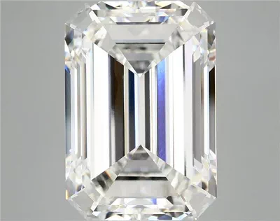 12.46ct F VVS2 Rare Carat Ideal Cut Emerald Lab Grown Diamond