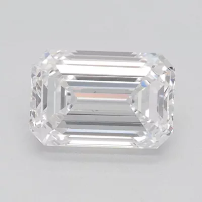 1.52ct D VVS1 Rare Carat Ideal Cut Emerald Lab Grown Diamond