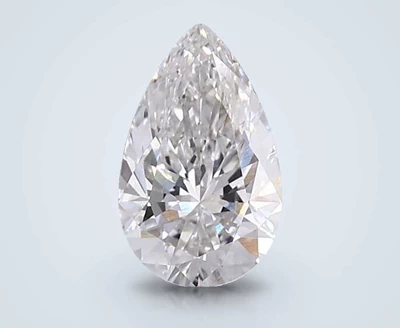 3.06ct F VVS2 Rare Carat Ideal Cut Pear Lab Grown Diamond