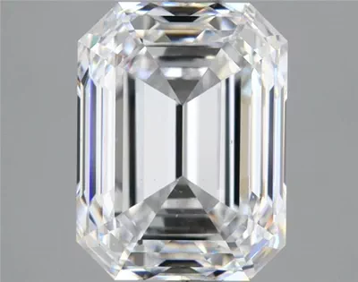 4.51ct D SI1 Rare Carat Ideal Cut Emerald Diamond