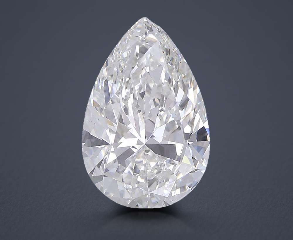11.10ct F VS2 Rare Carat Ideal Cut Pear Lab Grown Diamond