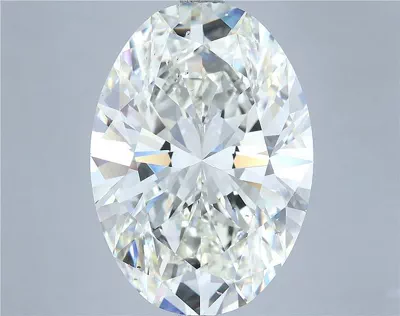 12.62ct I SI1 Rare Carat Ideal Cut Oval Diamond