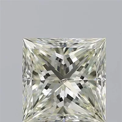 3.11ct K SI1 Very Good Cut Princess Diamond