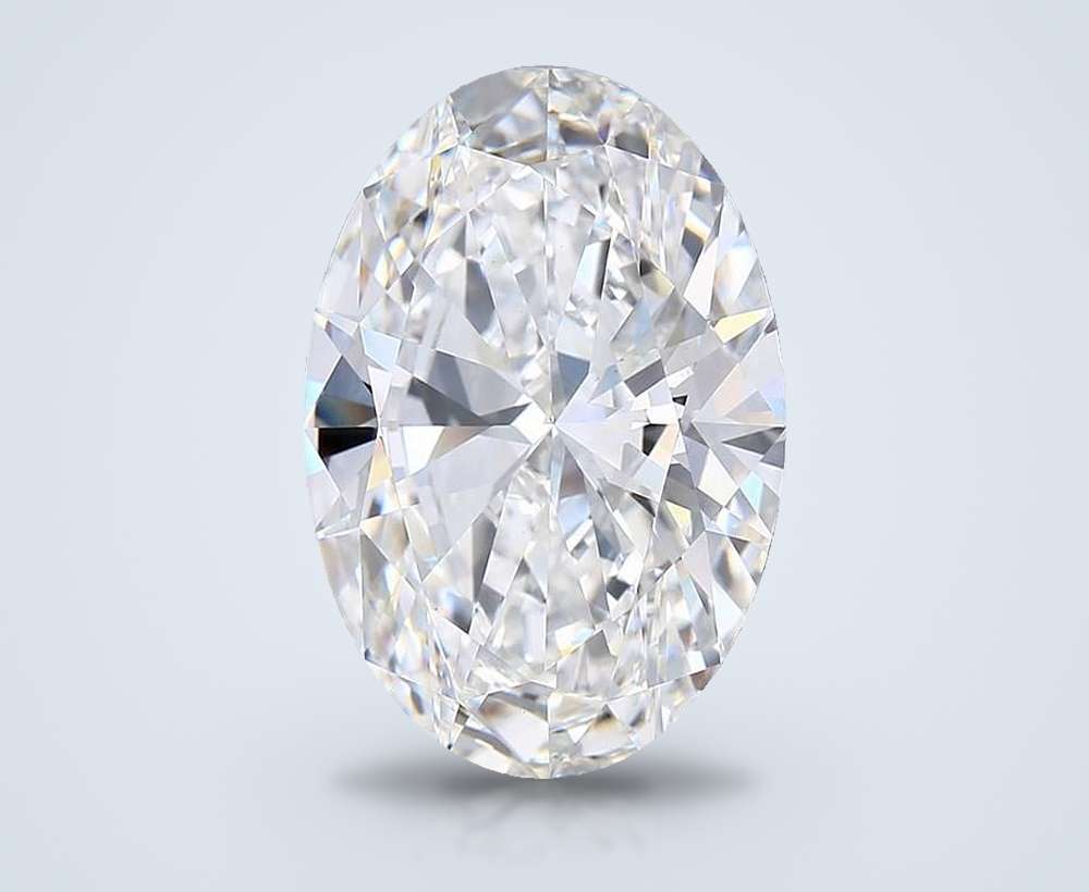 12.09ct F VS1 Rare Carat Ideal Cut Oval Lab Grown Diamond