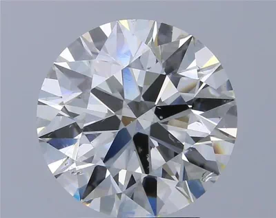 3.03ct J SI2 Rare Carat Ideal Cut Round Diamond