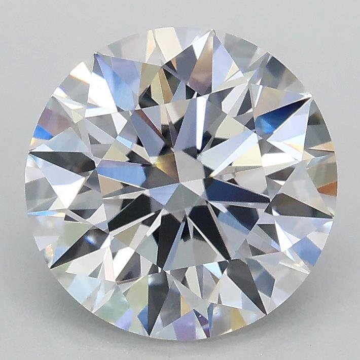 2.06ct D VVS2 Rare Carat Ideal Cut Round Lab Grown Diamond