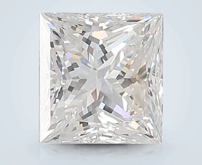 4.01ct E VVS2 Rare Carat Ideal Cut Princess Lab Grown Diamond