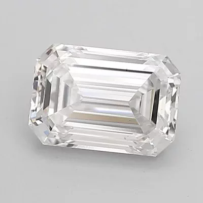 2.07ct F VS2 Rare Carat Ideal Cut Emerald Lab Grown Diamond