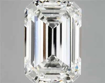 13.31ct F VVS2 Rare Carat Ideal Cut Emerald Lab Grown Diamond