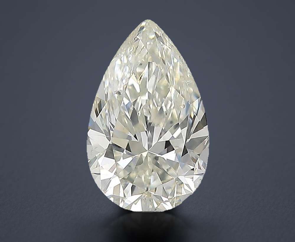 1.70ct K SI2 Rare Carat Ideal Cut Pear Diamond