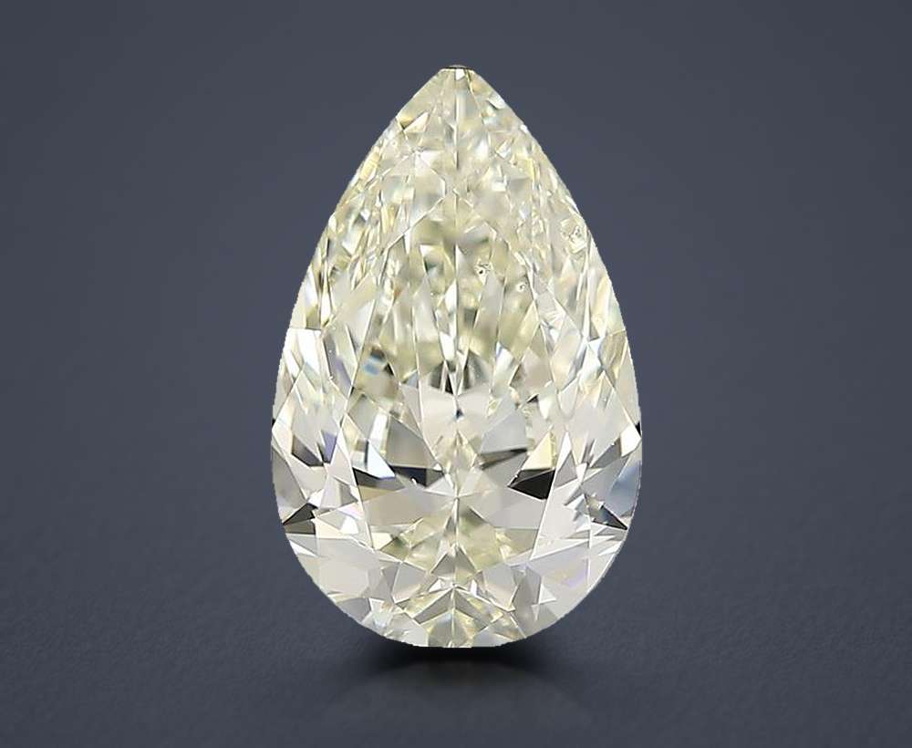 2.20ct K VS2 Rare Carat Ideal Cut Pear Diamond