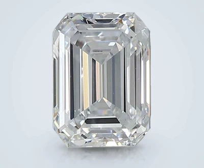 1.29ct F VVS2 Rare Carat Ideal Cut Emerald Lab Grown Diamond